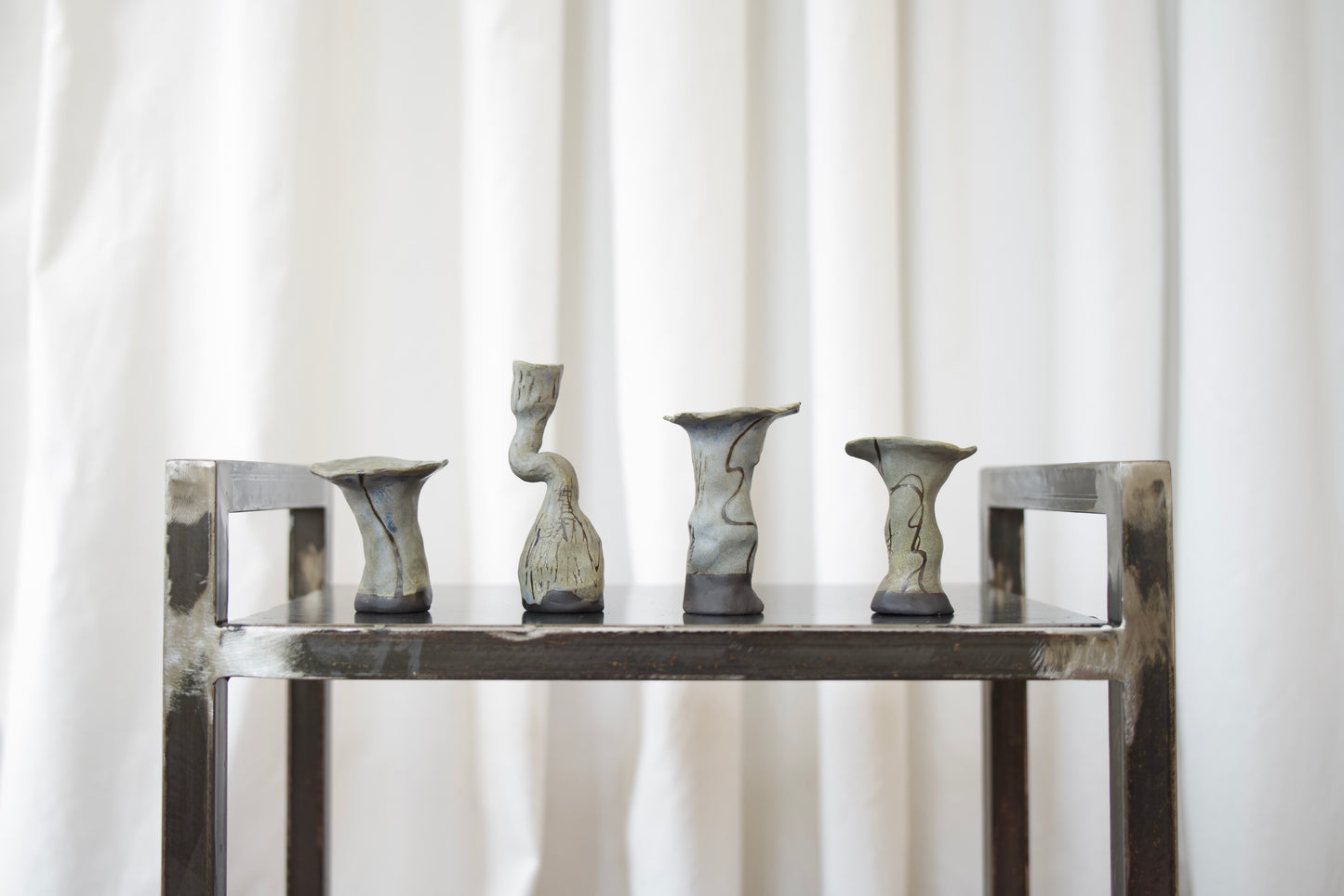 Handmade Coral Ceramics-4 Pieces