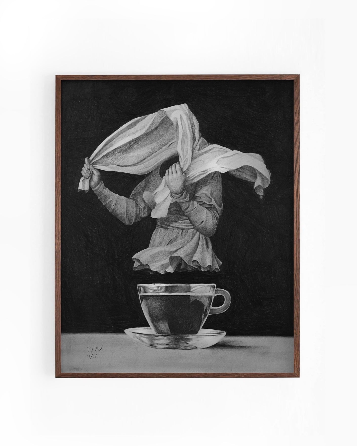 "Struggle  / מאבק השעה" print