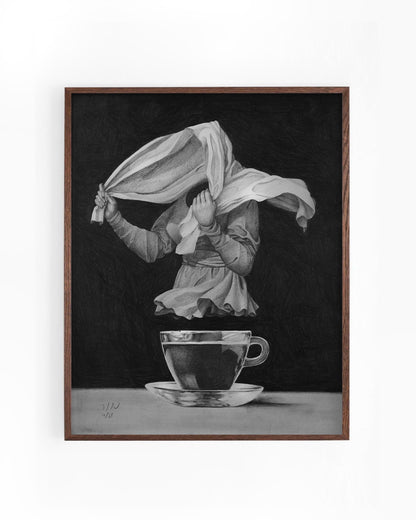 "Struggle  / מאבק השעה" print