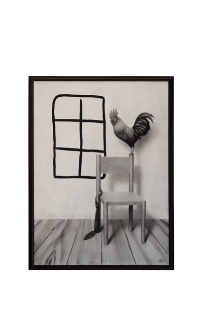 "A chair, a rooster, and a tie, not necessarily in that order / כיסא, תרנגולת ועניבה, לא בהכרח בסדר הזה"