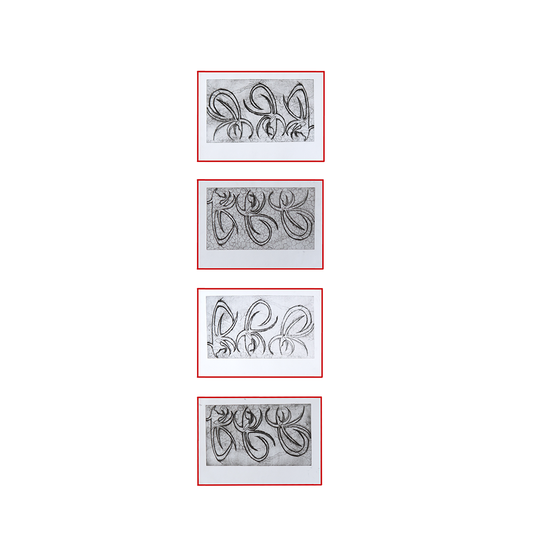"Flowers - 4 Pieces Set / פרחים - סט 4 חלקים"